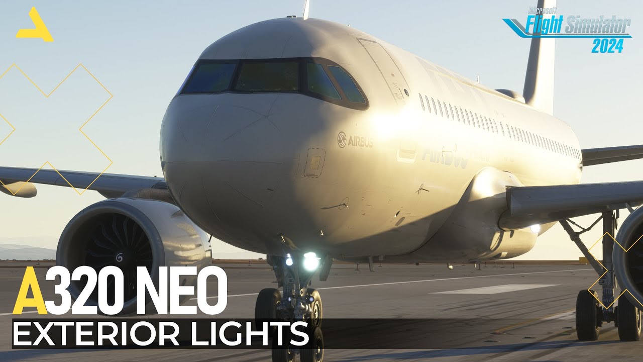 Exterior Lights of Inibuilds A320 Neo in MSFS 2024 | A Beginners Guide