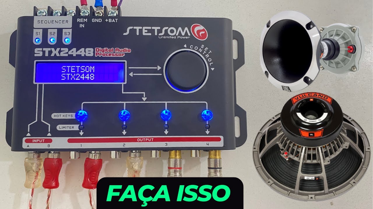 Cortes de Frequência para caixa trio 4 vias STX2448 - Passo a Passo para iniciantes - MUITO FÁCIL
