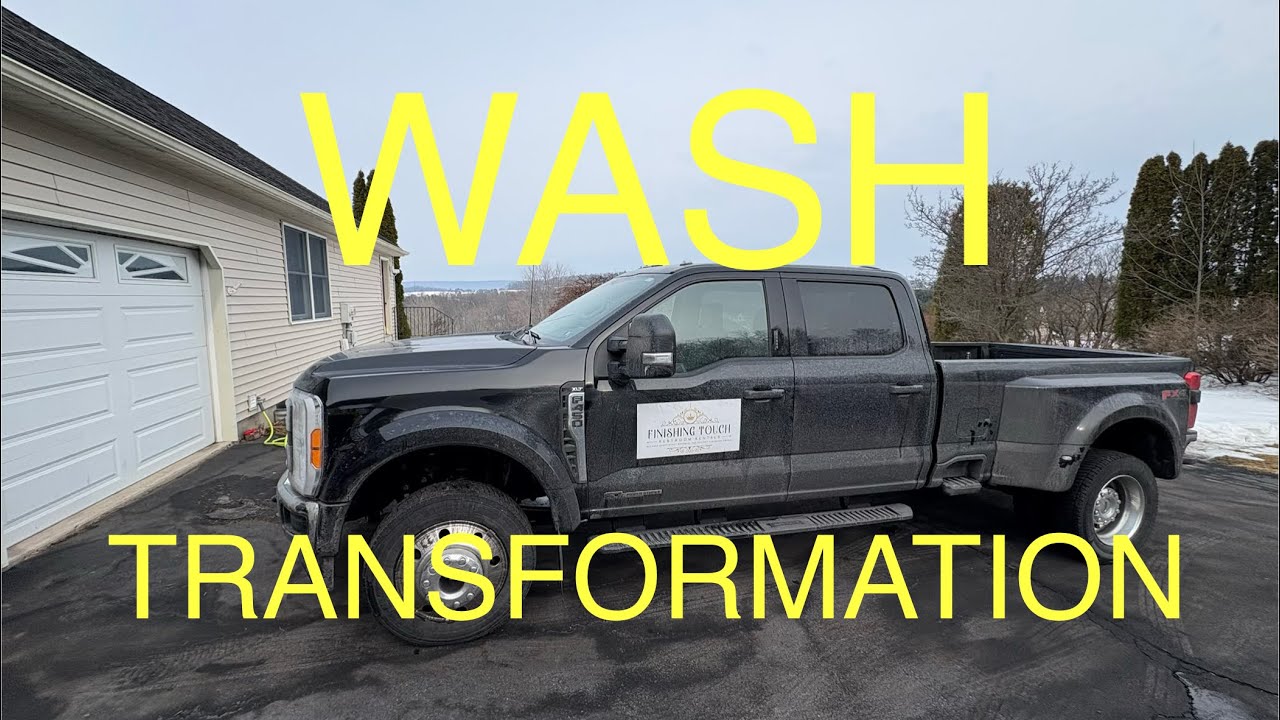 How to WASH a BIG Truck Like a PRO! Ford F-450 Dually Super Duty