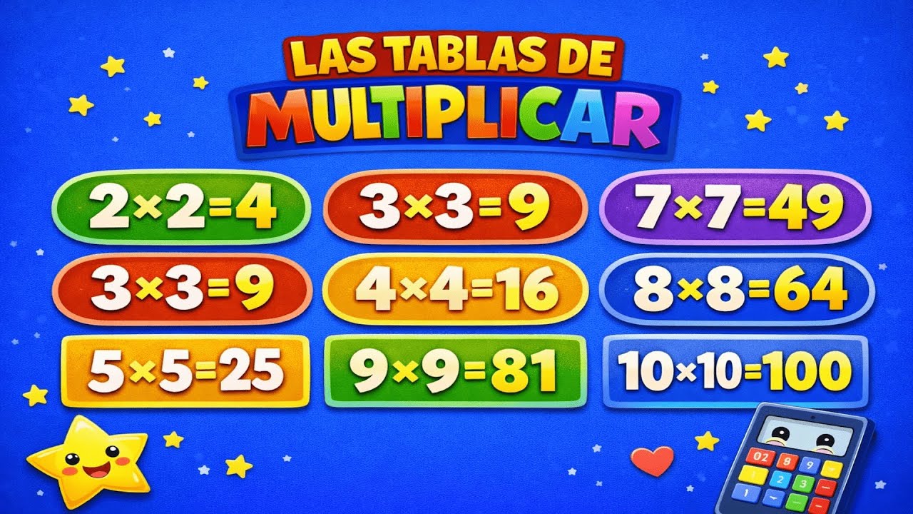 Aprende las Tablas de Multiplicar del 2 al 10 | Matemáticas para Niños | Peques Aprenden Jugando