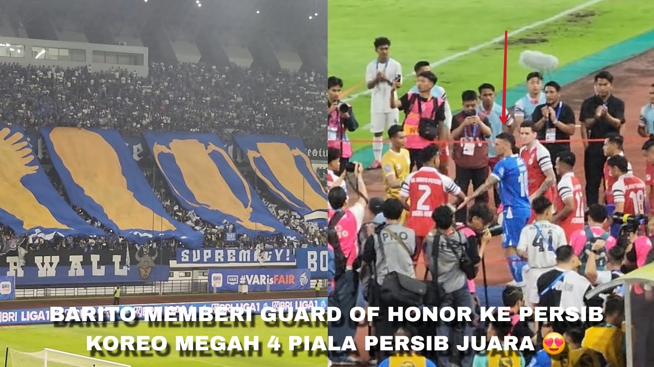 MERINDING!! RESPECT BARITO PUTERA!! KOREO MEGAH 4 PIALA LIGA INDONESIA SAAT PERSIB JUARA