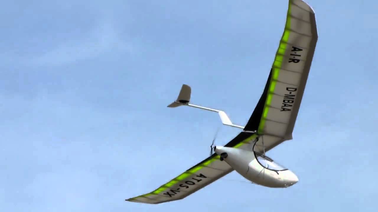 Silent Glider ME, Altes Lager, Elektroflieger in Aktion, Landung bei Seitenwind