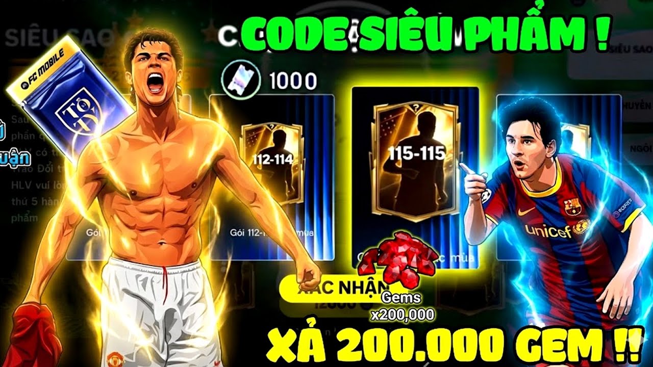 Fc Mobile - Code Chung Mới Xả Gem Quay Full Mốc Toty Lụm Cầu Thủ 117