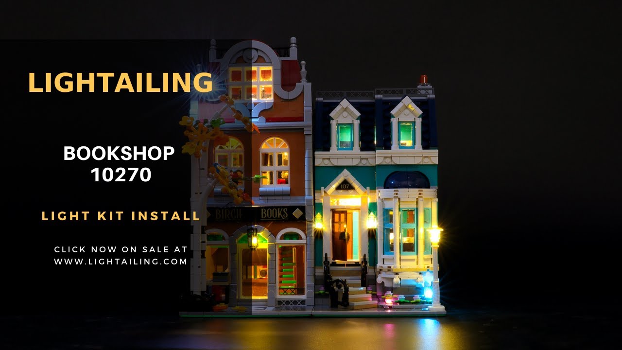 【LGK311 Installation Video】Lightailing Light kits for Lego Creator Series Bookshop 10270