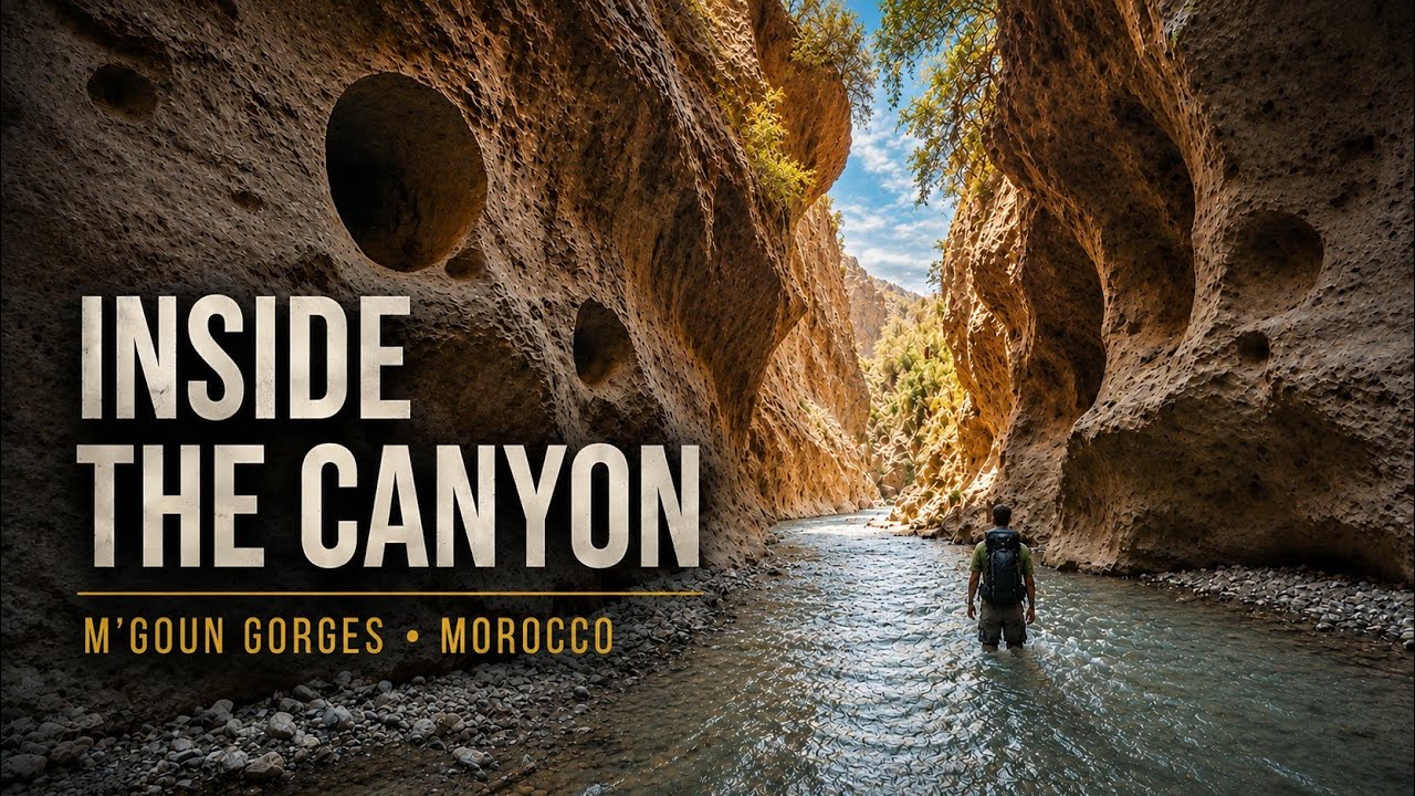 Solo Wild Trek @ M'Goun River Gorges • Atlas, Morocco 🏞️💦🥾 (part 2/2)