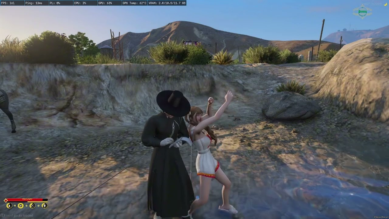 ฝาหรั่งแต่ง #dindanland #GtaV #fivem