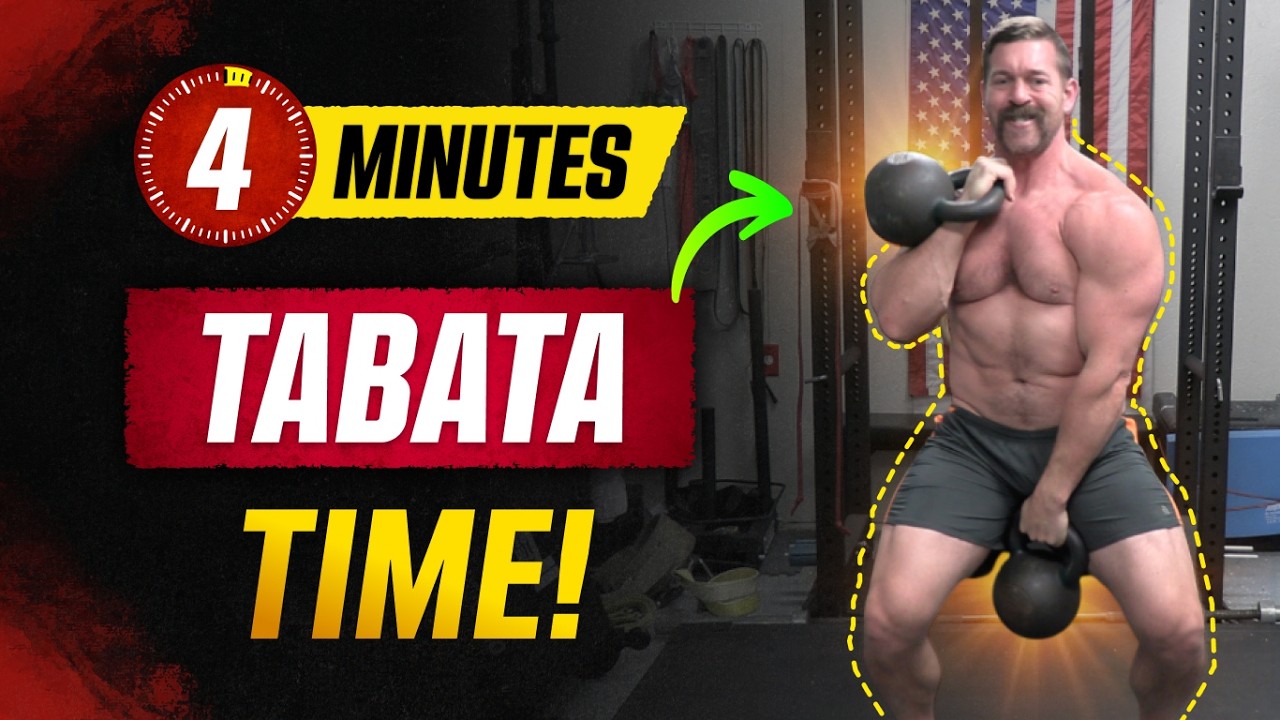 Total Body Kettlebell Tabata Routine [4 Minutes of Pure Fat-Loss and Muscle Burn!]