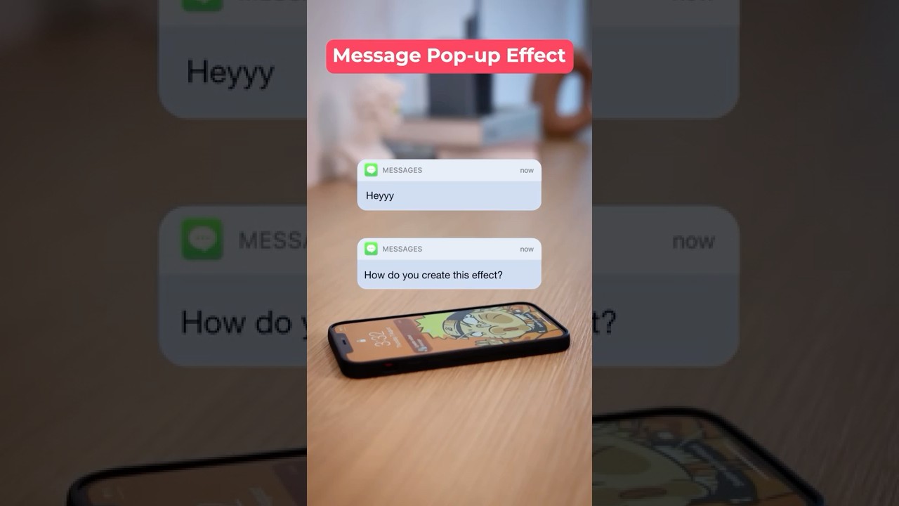 Learn how to nail the 💬 message pop-up trend in minutes! #inshot #tutorial #message #popup