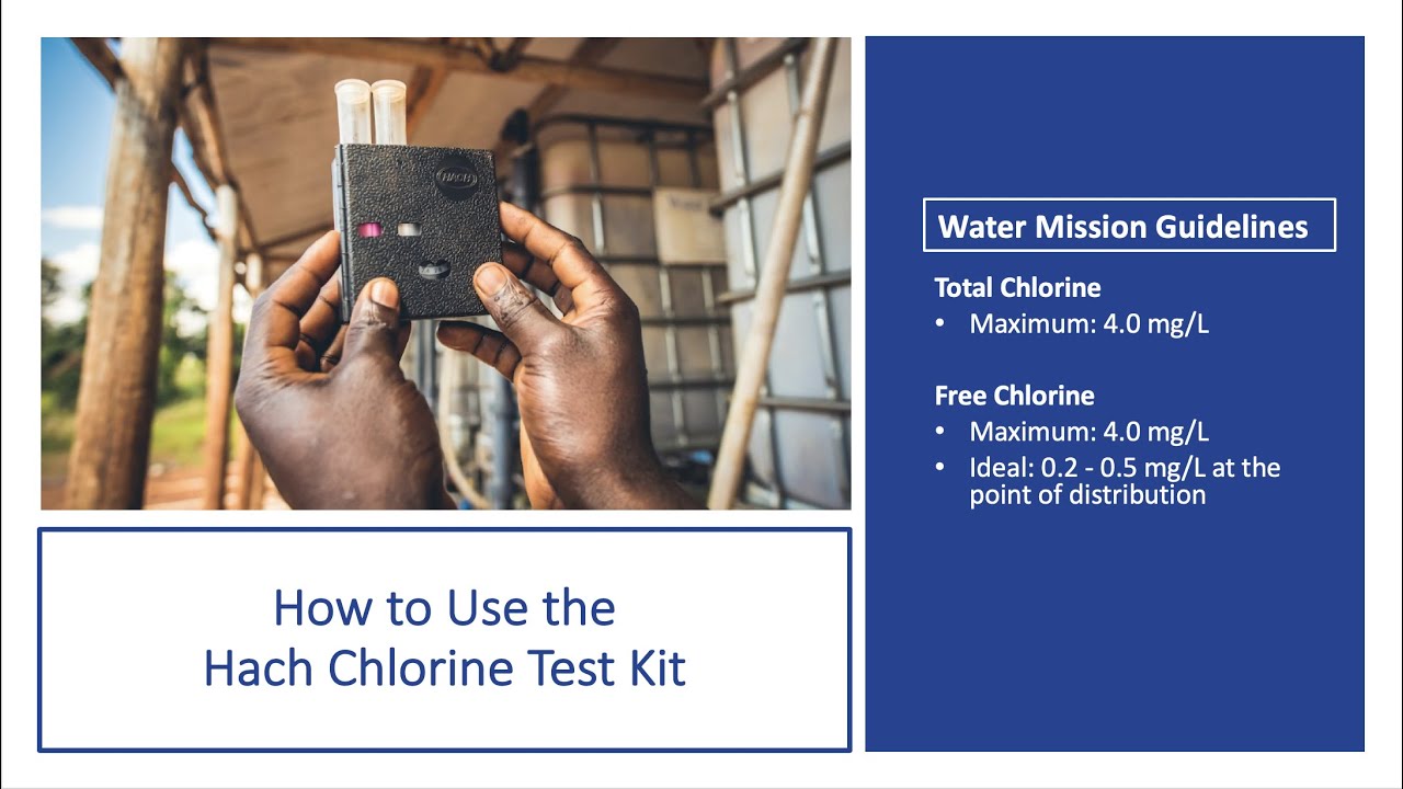How to Use the Hach Chlorine Test Kit