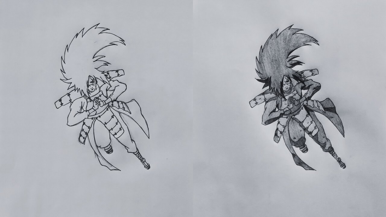 Drawing Madara Uchiha in His Final Form 🔥 | Naruto Shippuden Fan Art Tutorial