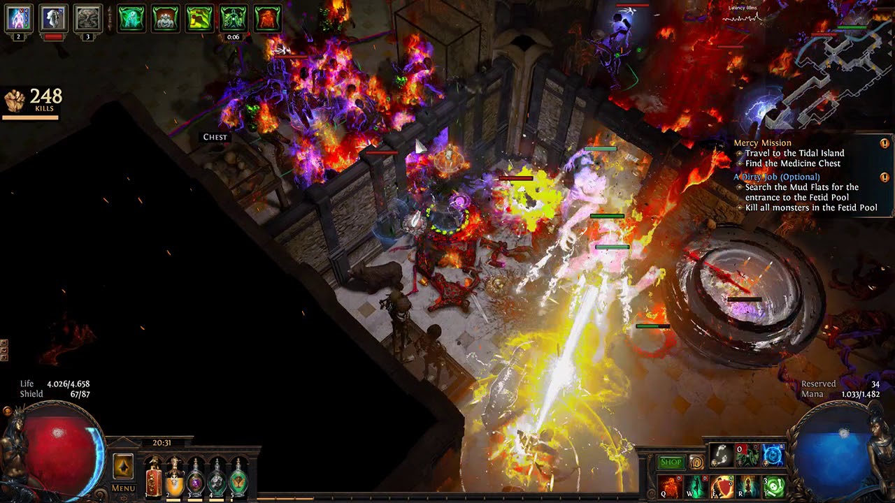 Path of Exile 3.1 Vault MF run 94%iiq + biscos + distillate new set up