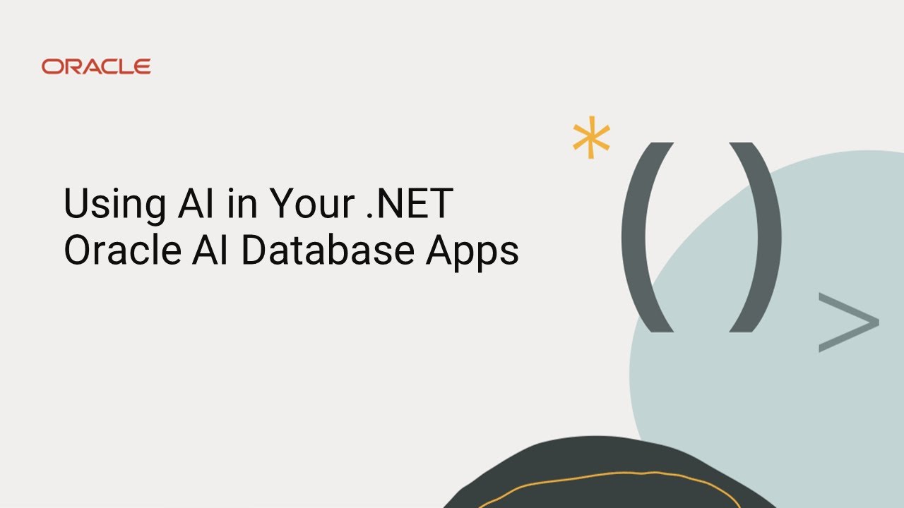 Using AI in Your .NET Oracle AI Database Apps