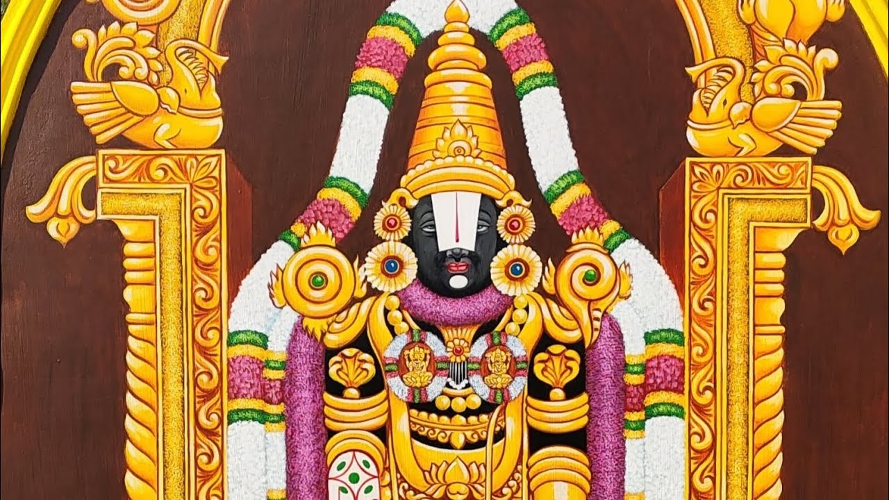 Tirupati Balaji wall painting 