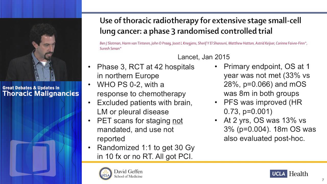 DEBATE: Extensive stage SCLC - Thoracic Radiation? - No