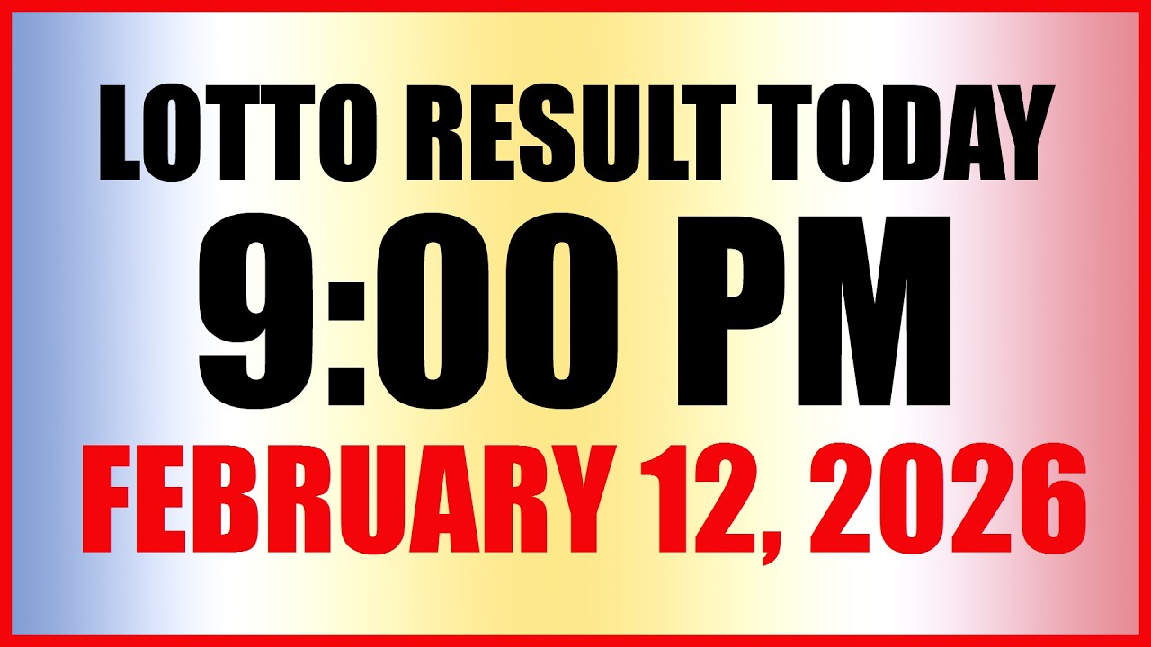 Lotto Result Today 9pm Draw February 12, 2026 Swertres Ez2 PCSO