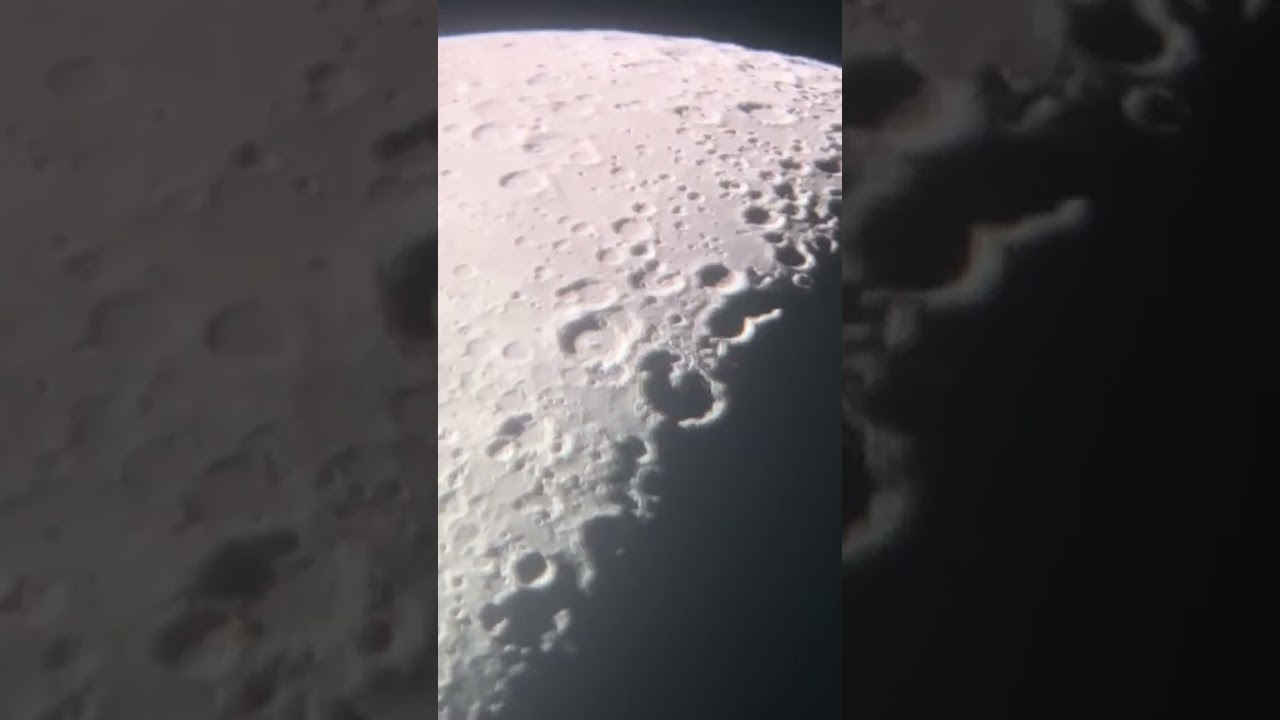 The beauty of a telescope is amazing🙌 #telescope #moon #spacetelescope #astrophotography #deepsky