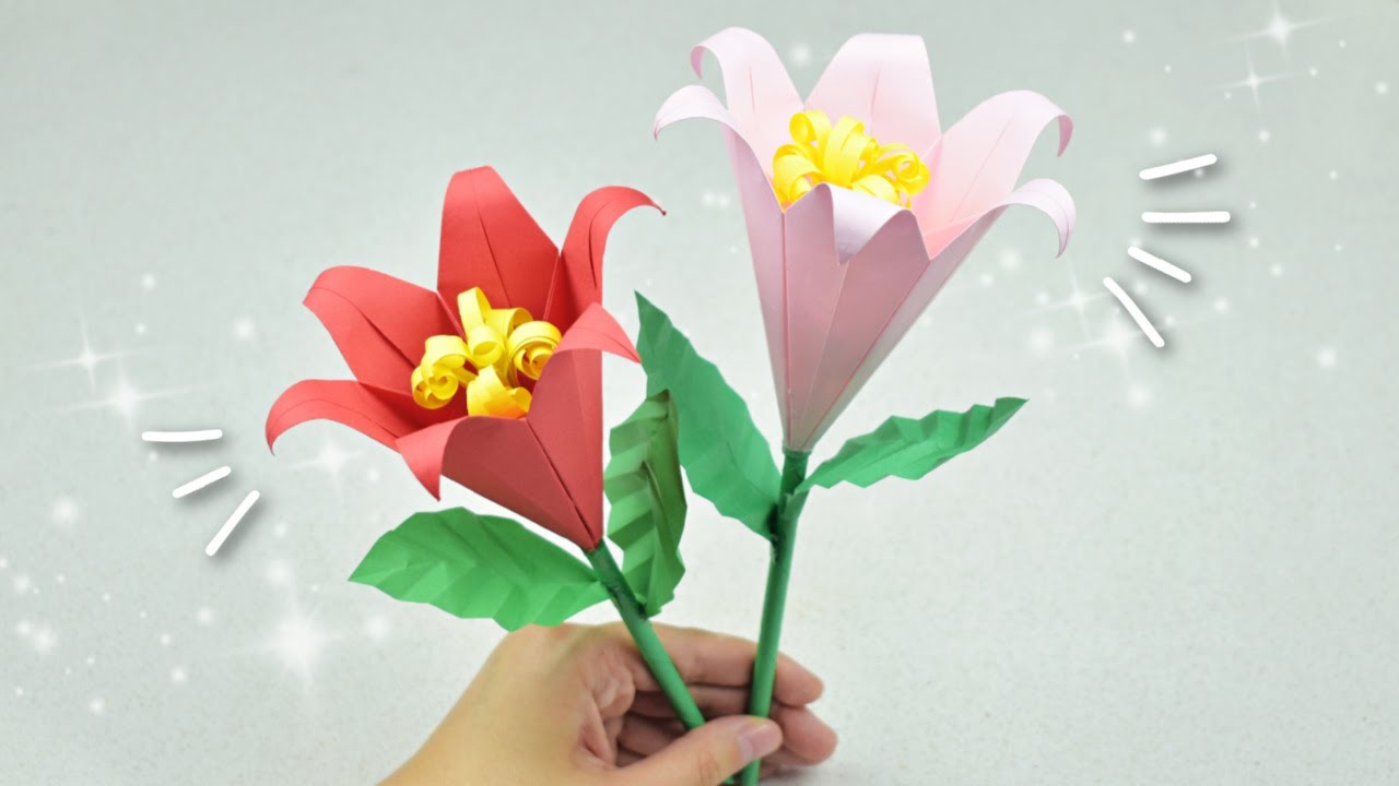 Lirio de Papel - Origami Fácil