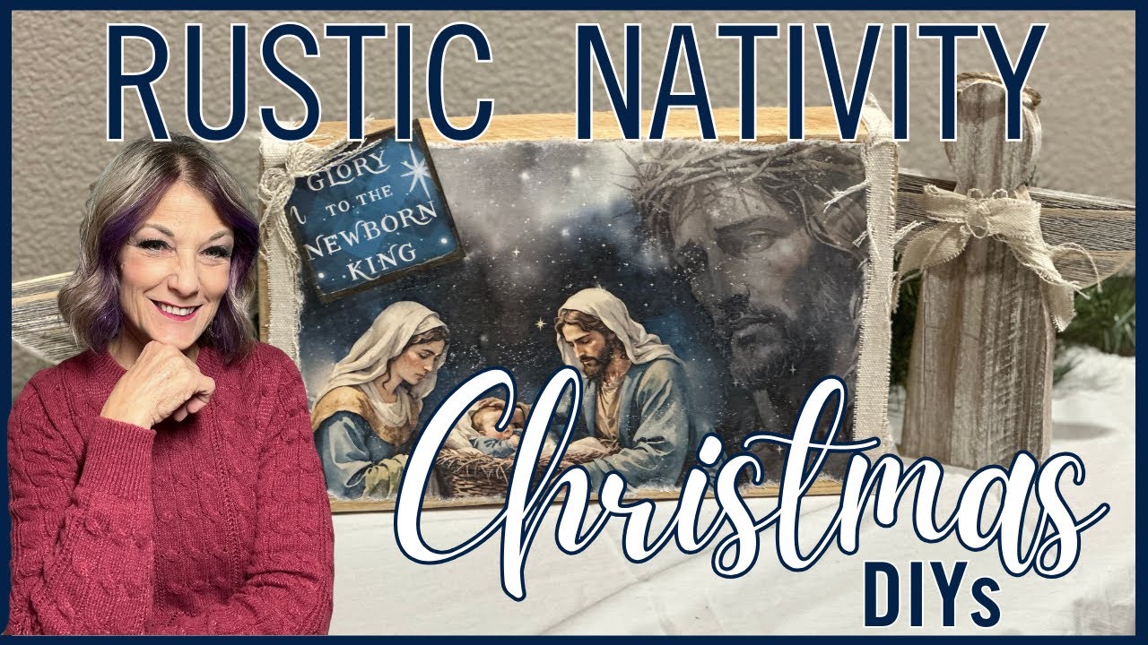 Rustic Christmas DIY Decor/Nativity and Angel DIYs
