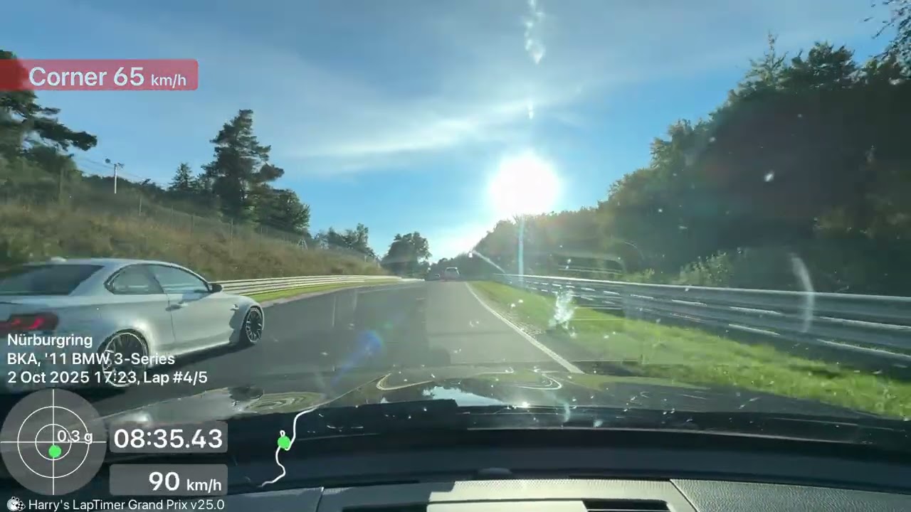 BMW E91 316D on Nordschleife 