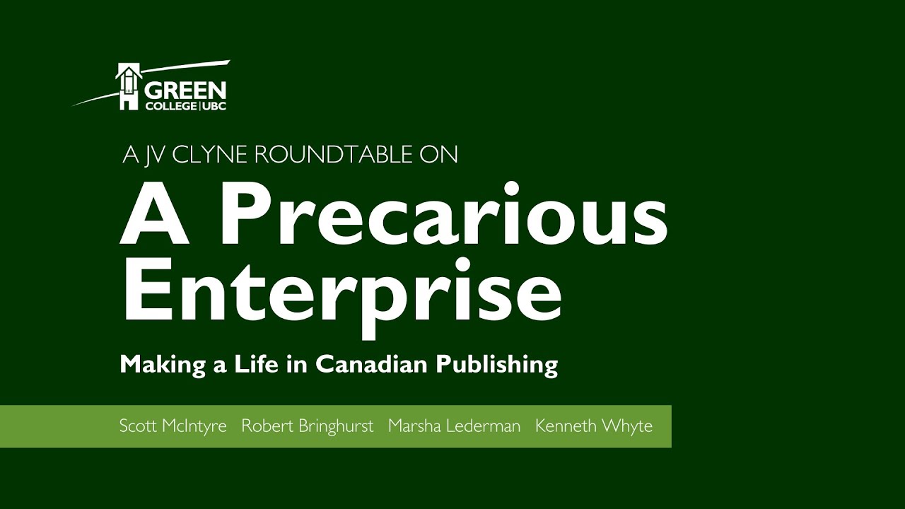 A Roundtable on “A Precarious Enterprise: Making a Life in Canadian Publishing”