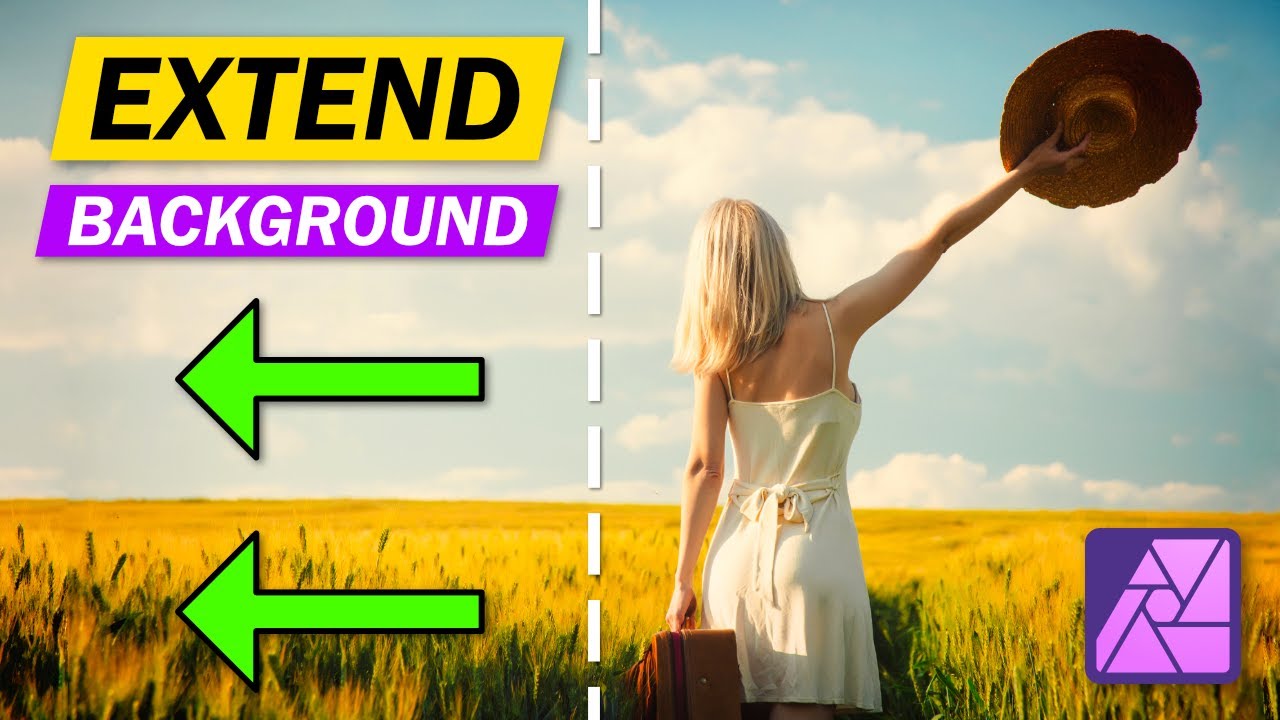 Расширение фонов в Affinity Photo