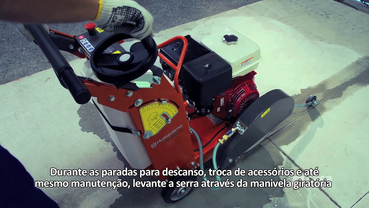 Como utilizar a cortadora de piso - Casa do Construtor