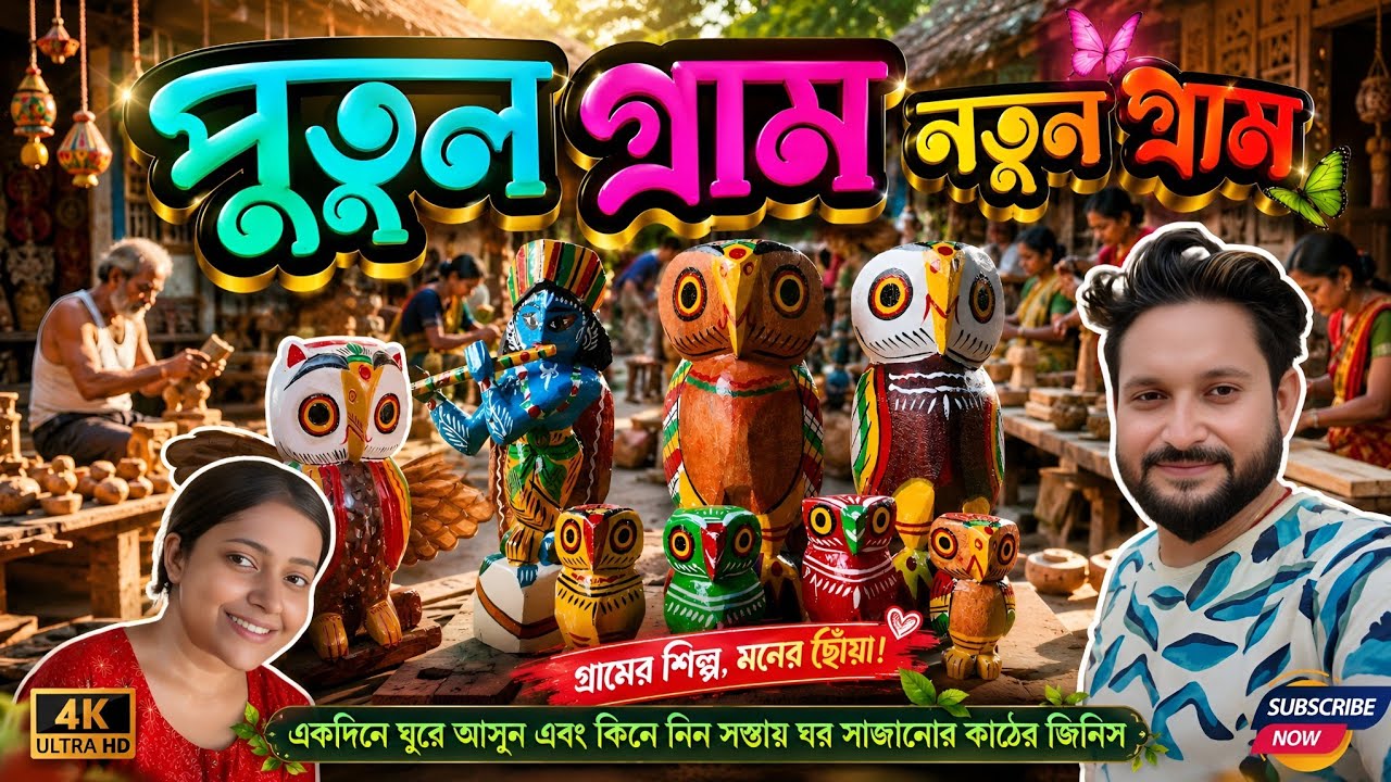 Natungram - A Village Of Creative Wooden Dols & Craft |  পুতুল গ্রাম | সস্তায় কিনে নিন কাঠের জিনিস