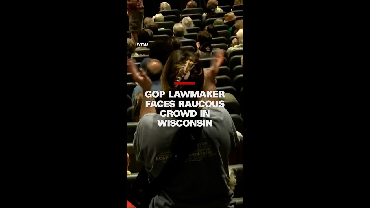 GOP lawmaker faces raucous crowd in Wisconsin