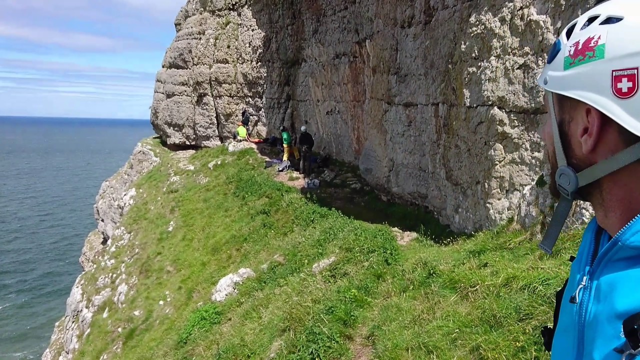 Exploring the climbing routes on the Great Orme, North Wales