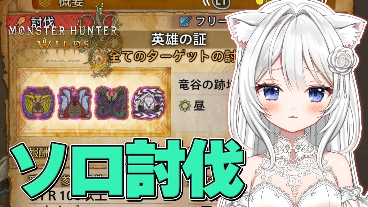 #232【モンハンワイルズ Steam版】英雄の証ソロ討伐チャレンジ🔥