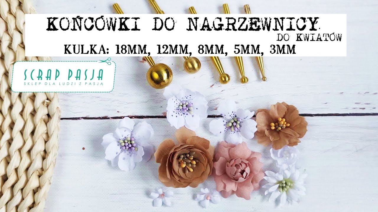 KWIATY Z TKANINY - Końcówki do nagrzewnicy typu KULKA