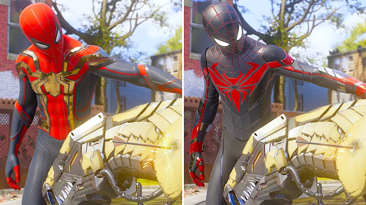 Питер и Майлз превращают монстра в питомца — Marvel's Spider-Man