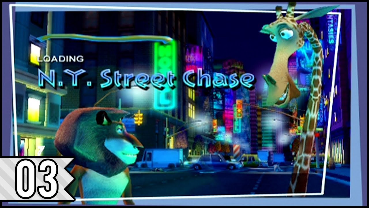 Madagascar (PS2/GCN/PC/Xbox) - Level 3: N.Y. Street Chase (100%) | No Commentary