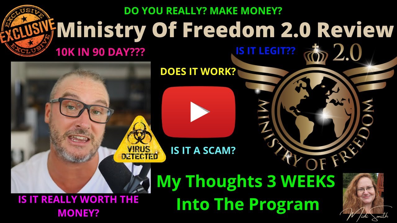 Ministry of Freedom 2.0 REVIEW ☢️ MY WEEK 3 PROGRESS ☢️ Jono Armstong Online Affiliate Marketing ☢️