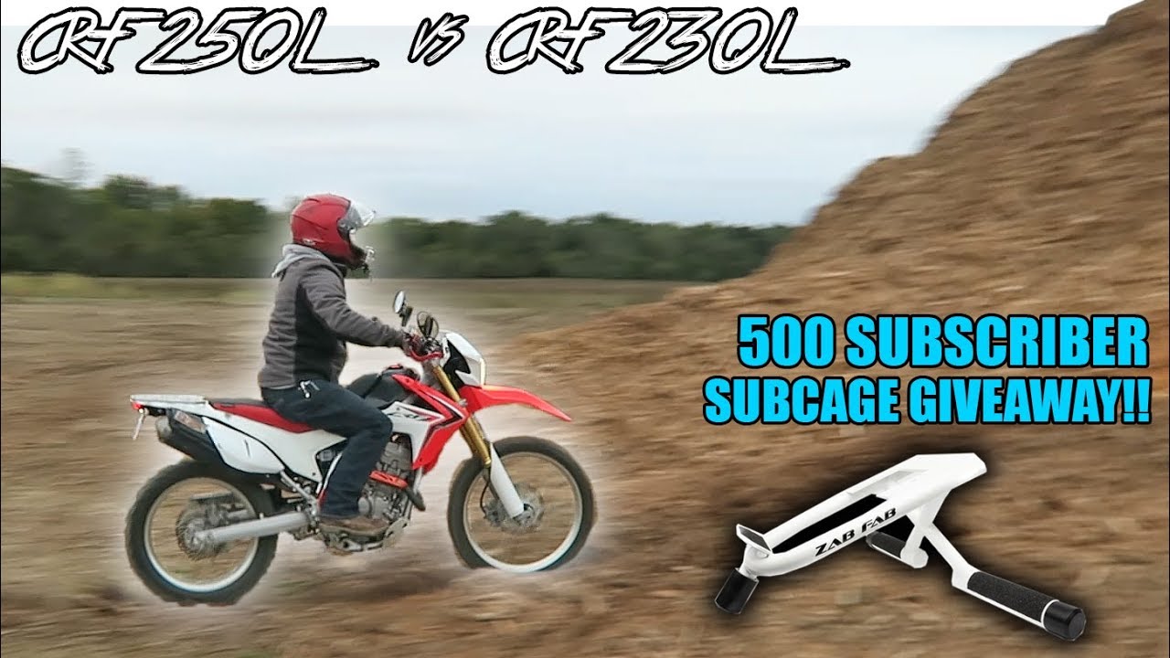 First Time Riding The CRF250L & CRF230L!! Which Is Better? | FREE Honda Grom Subcage Giveaway!!