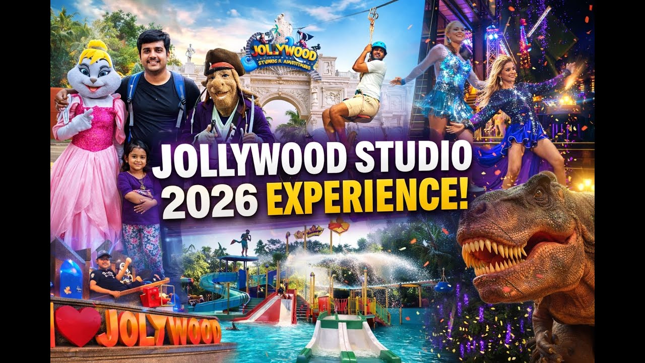 Полный обзор парка развлечений Jollywood Studios в Бангалоре в 2026 году | Wonderla против Jollyw...