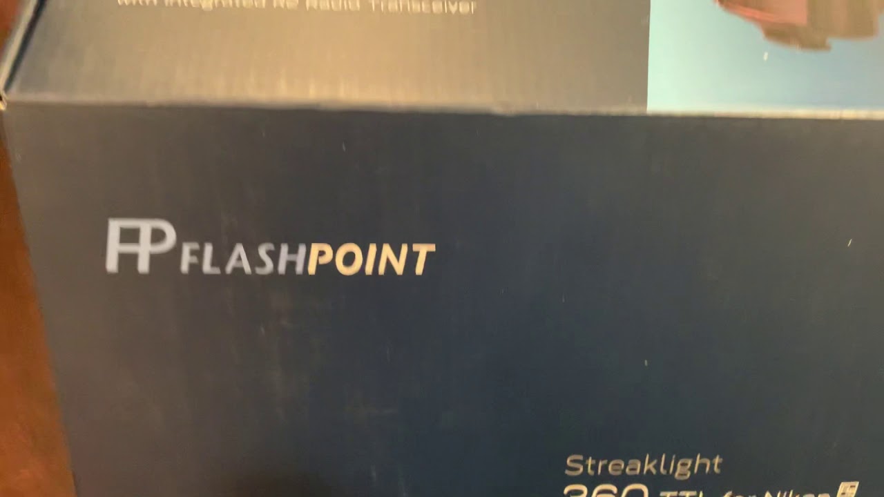 Open box Flashpoint Streaklight 360 TTL for Nikon with Integrated R2 Radio Transceiver with BP-960