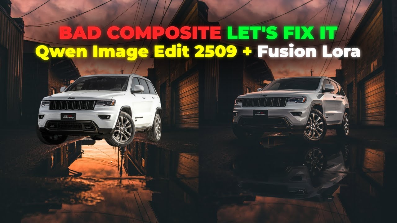 Bad Composite? Make It REAL with Fusion Lora | Qwen Image Edit 2509 Workflow | ComfyUI