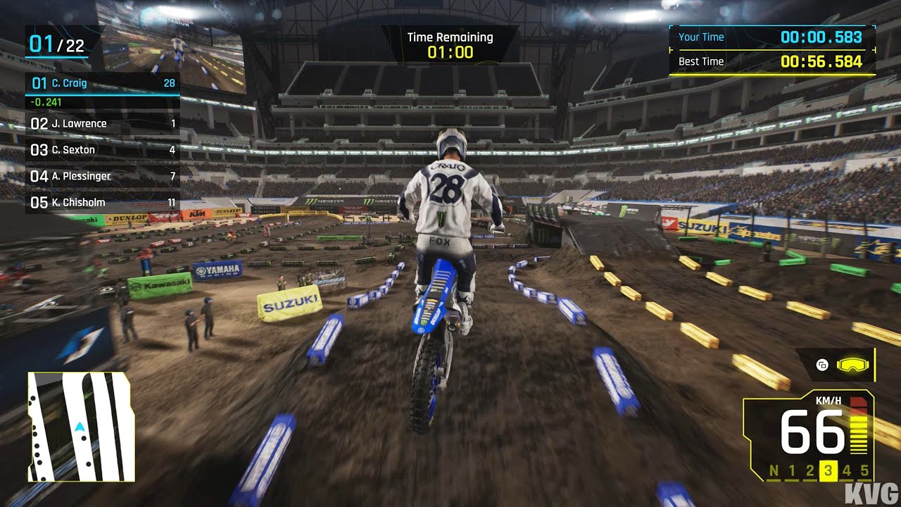 Monster Energy Supercross 25 - Indianapolis (Lucas Oil Stadium) - Gameplay (PC UHD) [4K60FPS]