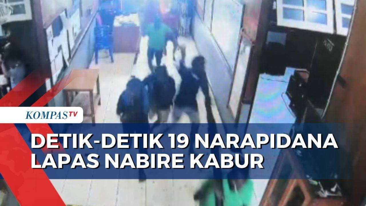 Brutal! Terekam CCTV, 19 Narapidana Lapas Nabire Kabur, 3 Petugas Terluka