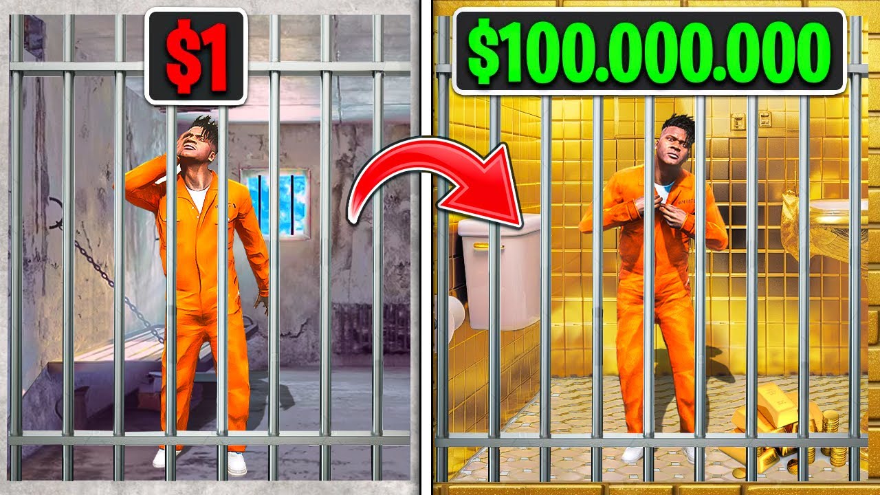 NHÀ TÙ $1 vs $1.000.000 Trong GTA 5! 💵💰