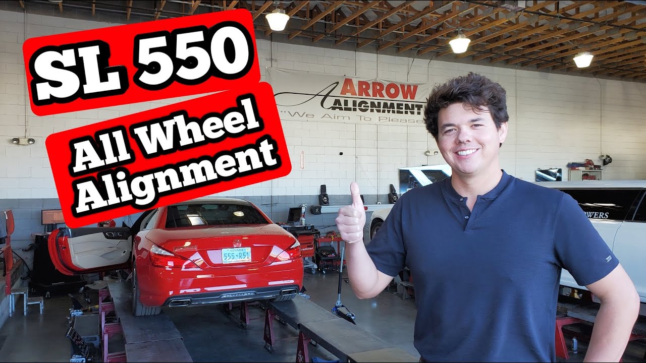 2013 SL550 All wheel Alignment Before & After