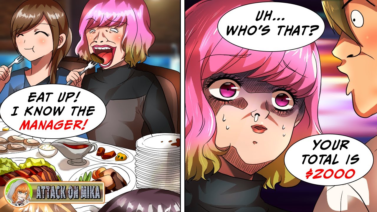 She invited her friends to eat for free because she's 