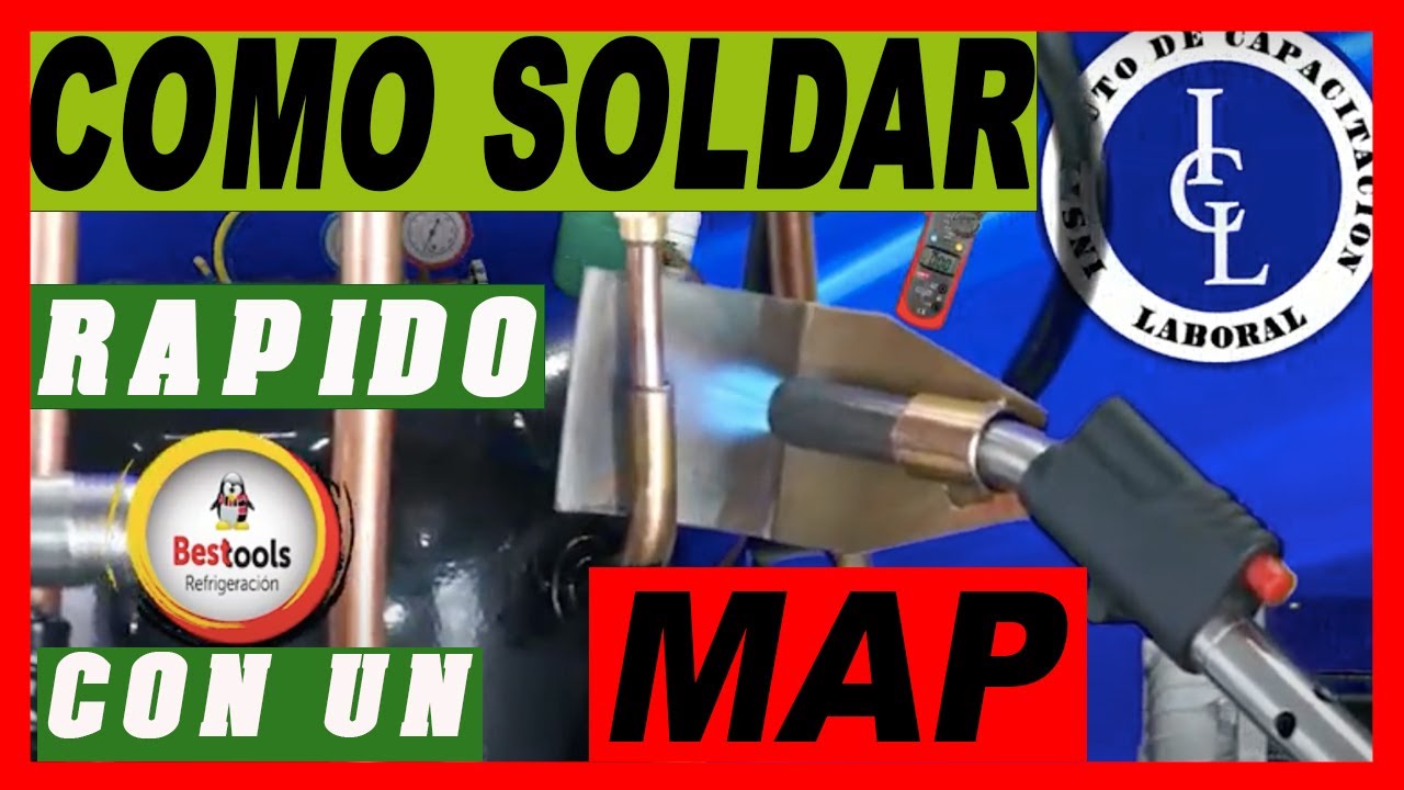 CÓMO SOLDAR con MAP ✅✅fácil y rápido⚒️❄️Protecto envolvente para pico de soldadora.