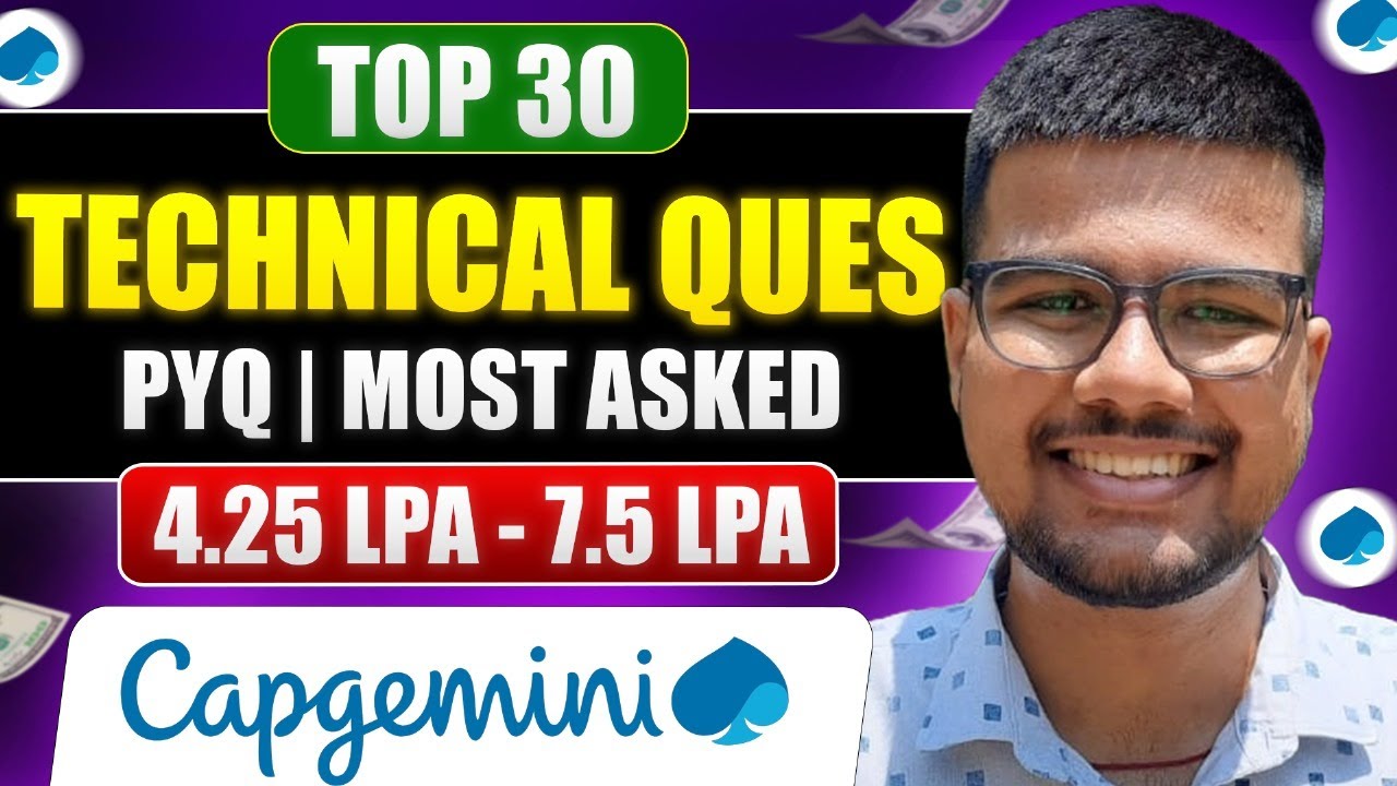 Capgemini Technical Assessment Questions | Capgemini Technical Assessment ONE SHOT