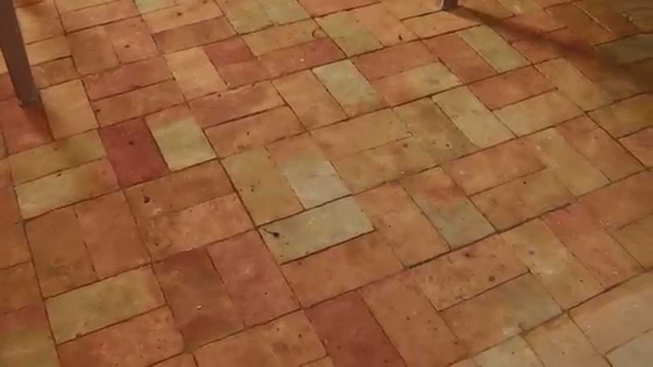 Cleaning & sealing a brick floor
