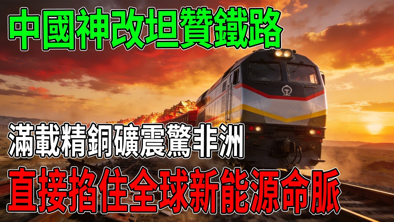 美國截胡落空！中國神改坦贊鐵路，滿載精銅礦震驚非洲！「全託管」絕招直接掐住全球新能源命脈「基建狂魔」 #鐵路 #中國製造 #工程 #大國基建 #基建狂魔