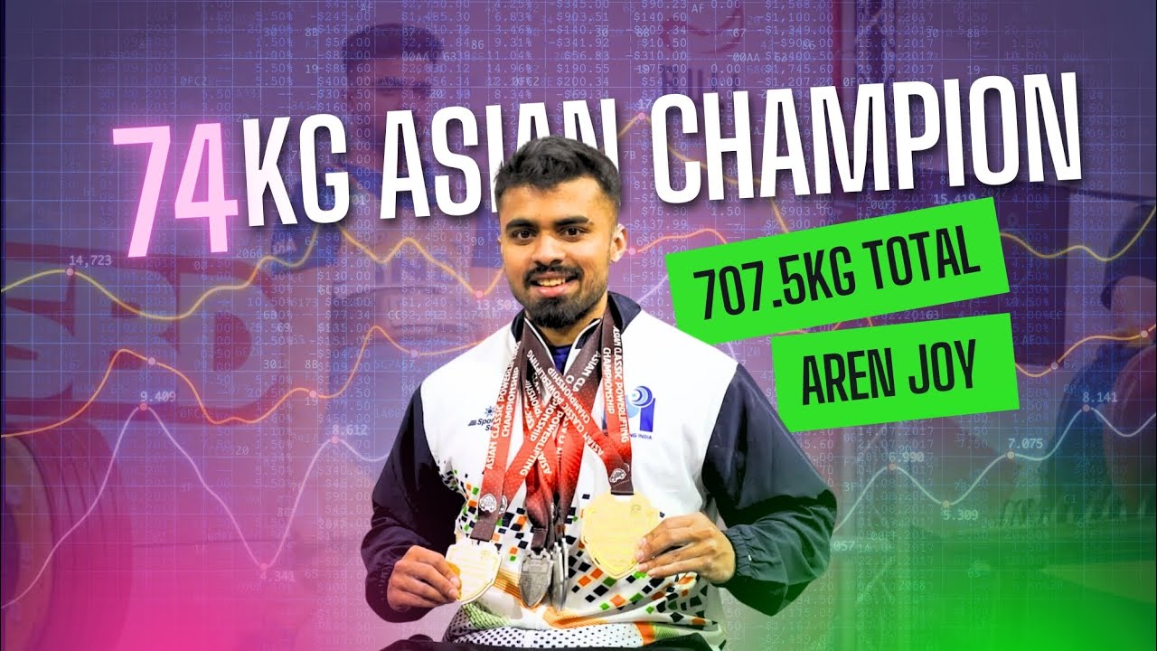 Aren Fernandes | 1st Place 707.5Kg Total 74Kg | Asian Powerlifting Championship 2024