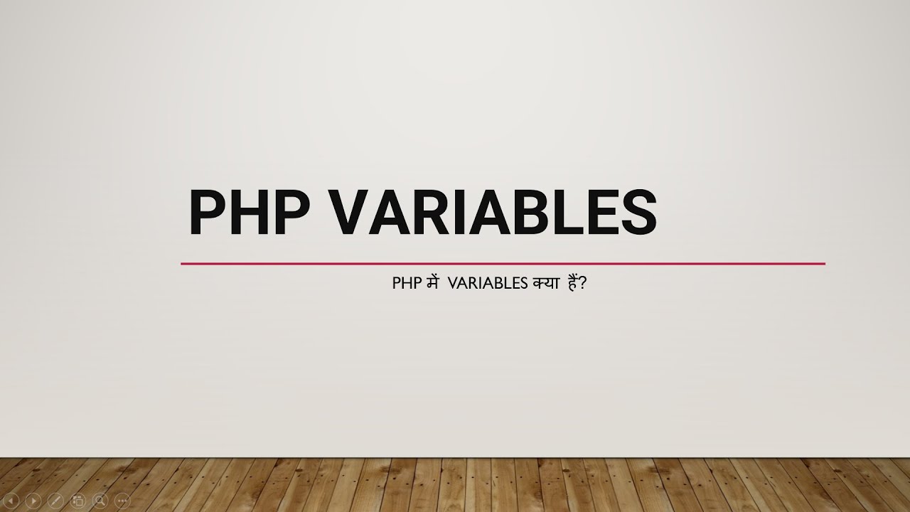 PHP Variables Tutorial in Hindi