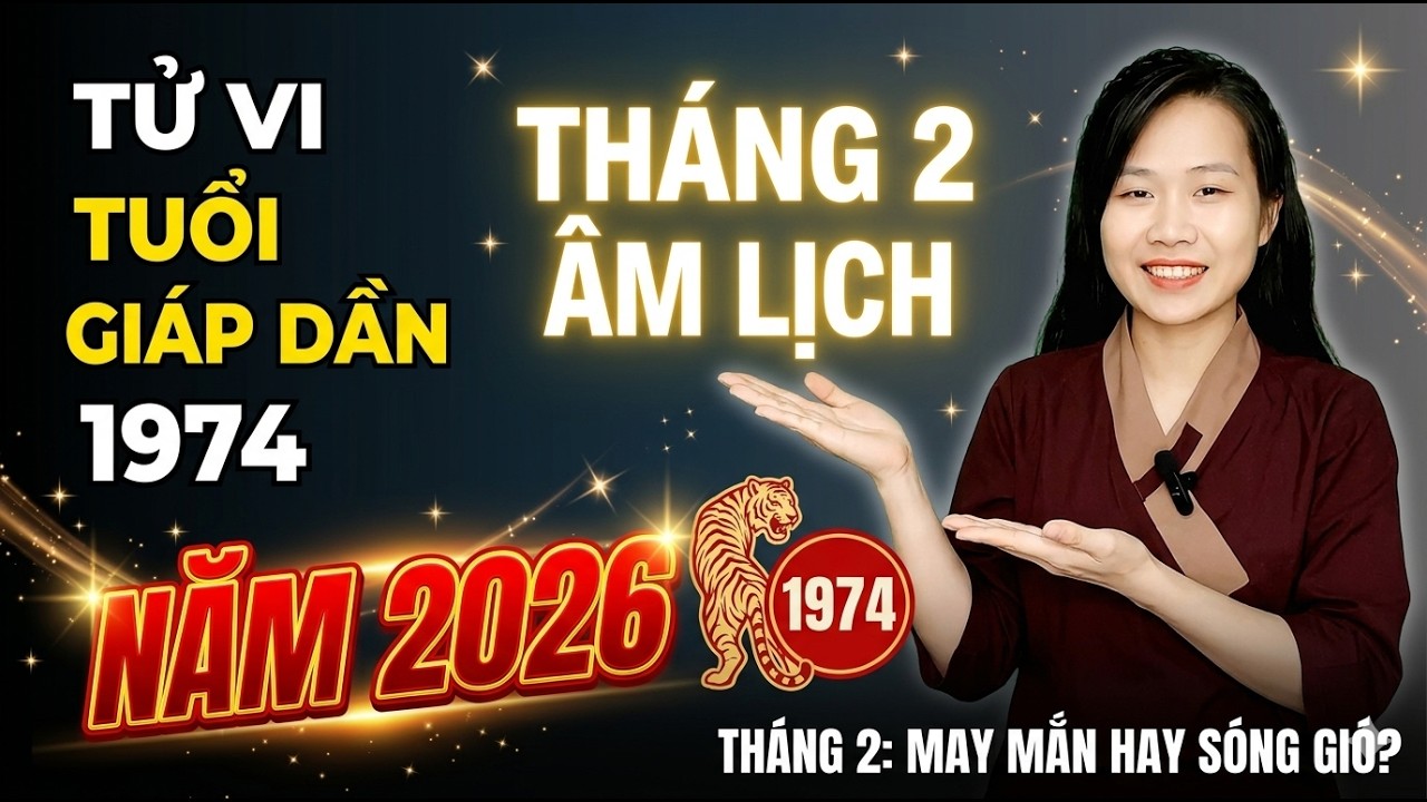 Tử Vi Tuổi Giáp Dần 1974: Trong Tháng 2 Âm Lịch Năm 2026 Công danh – Tài lộc – Sức khỏe – Gia đạo?